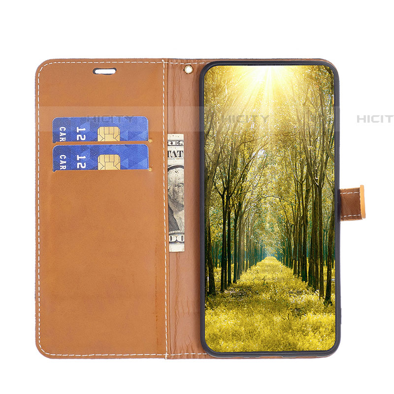 Handytasche Stand Schutzhülle Flip Leder Hülle B16F für Samsung Galaxy F04 groß