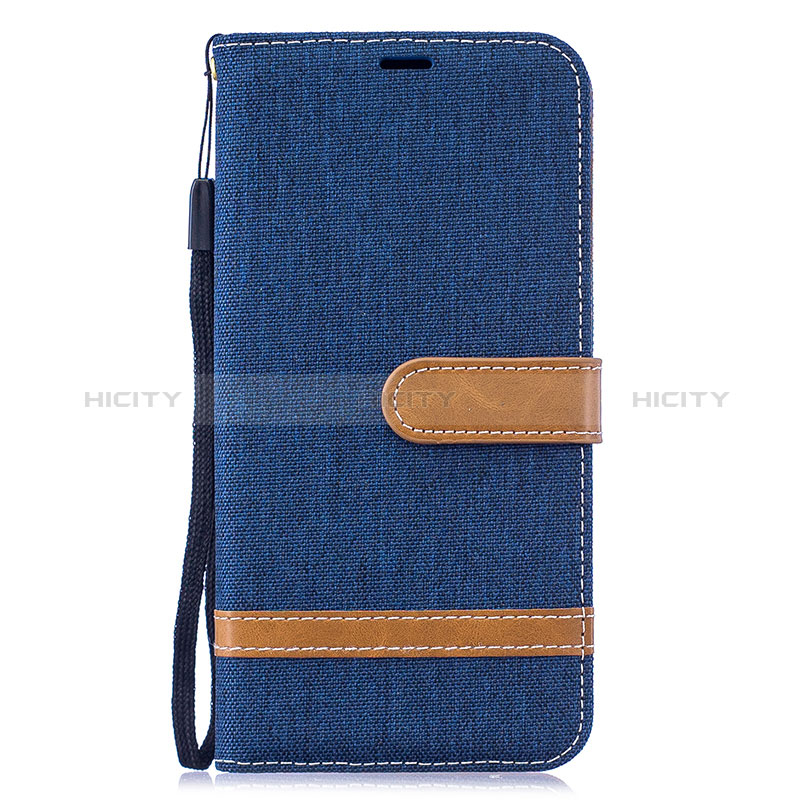 Handytasche Stand Schutzhülle Flip Leder Hülle B16F für Samsung Galaxy M10 groß