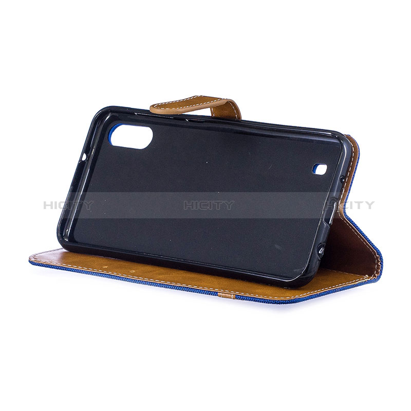 Handytasche Stand Schutzhülle Flip Leder Hülle B16F für Samsung Galaxy M10 groß