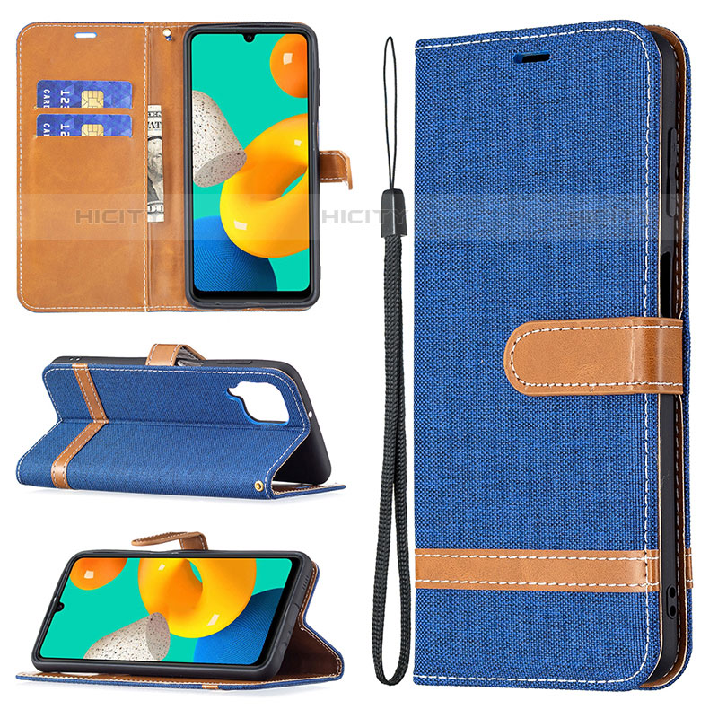 Handytasche Stand Schutzhülle Flip Leder Hülle B16F für Samsung Galaxy M32 4G