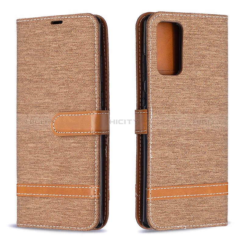 Handytasche Stand Schutzhülle Flip Leder Hülle B16F für Samsung Galaxy Note 20 5G Gold