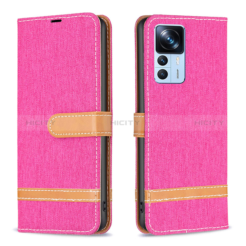 Handytasche Stand Schutzhülle Flip Leder Hülle B16F für Xiaomi Mi 12T 5G Pink