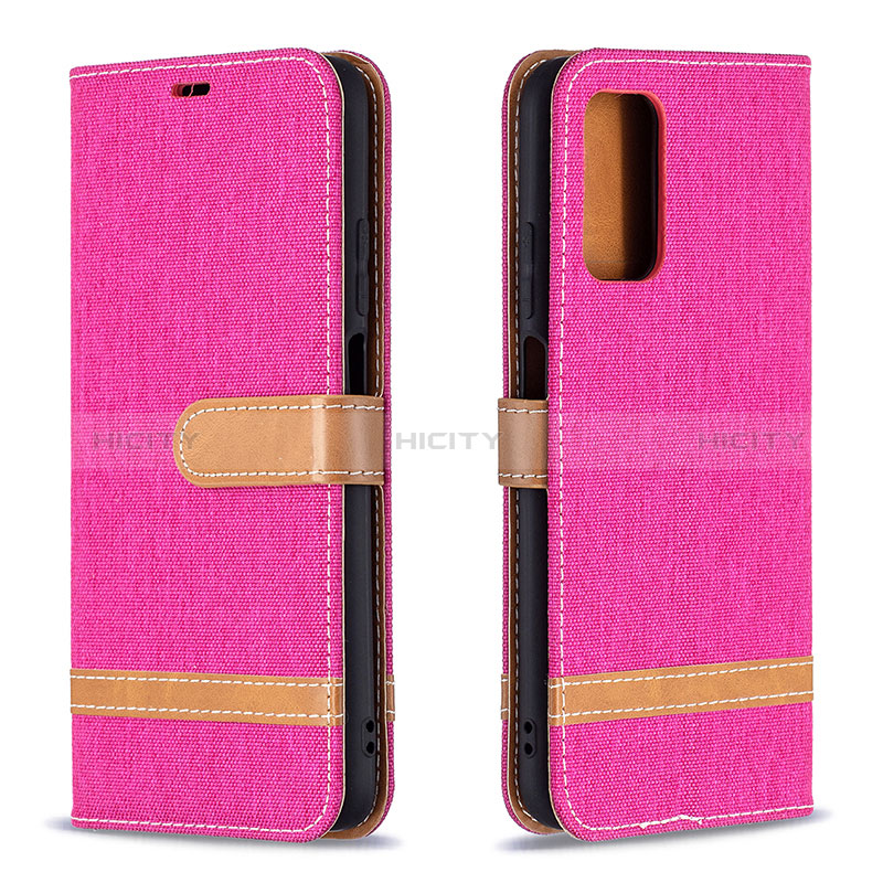 Handytasche Stand Schutzhülle Flip Leder Hülle B16F für Xiaomi Poco M3 Pink Plus