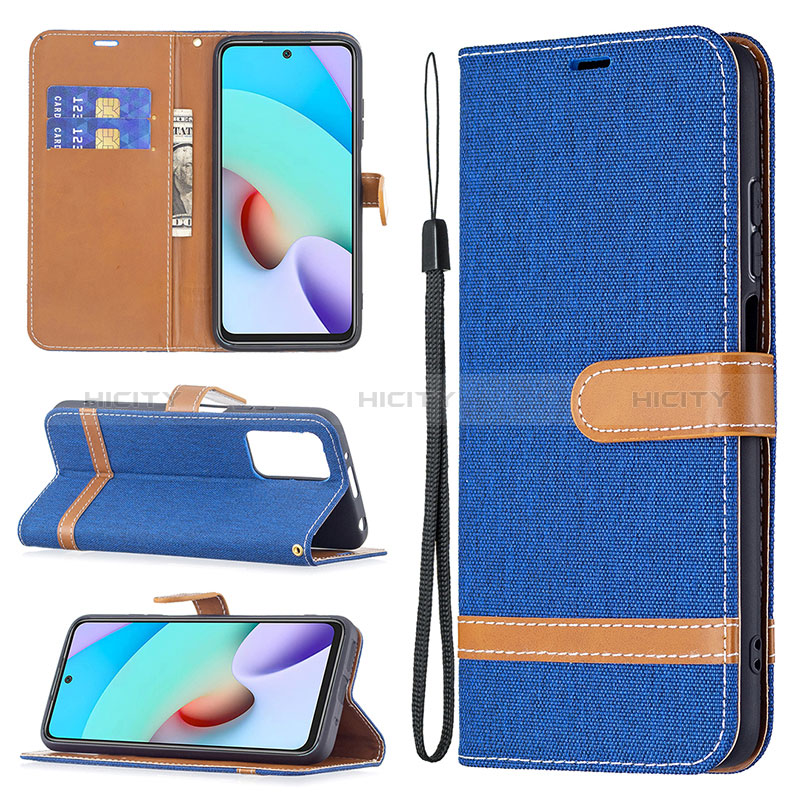 Handytasche Stand Schutzhülle Flip Leder Hülle B16F für Xiaomi Redmi 10 (2022)