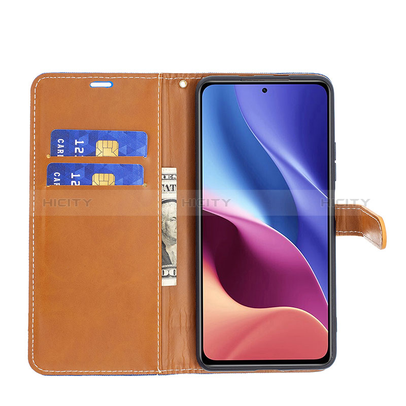 Handytasche Stand Schutzhülle Flip Leder Hülle B16F für Xiaomi Redmi K40 5G groß