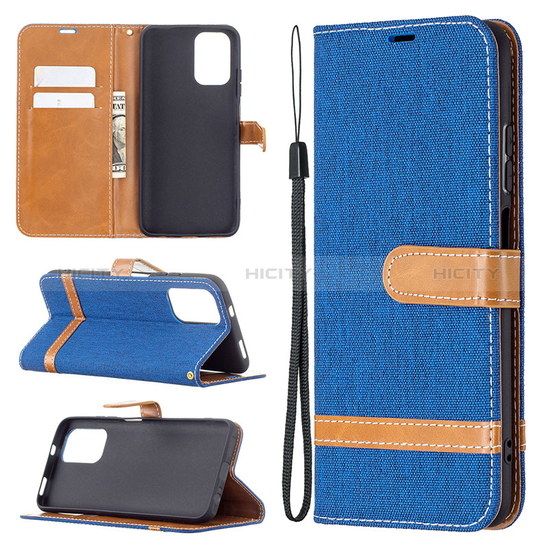 Handytasche Stand Schutzhülle Flip Leder Hülle B16F für Xiaomi Redmi Note 10 4G groß