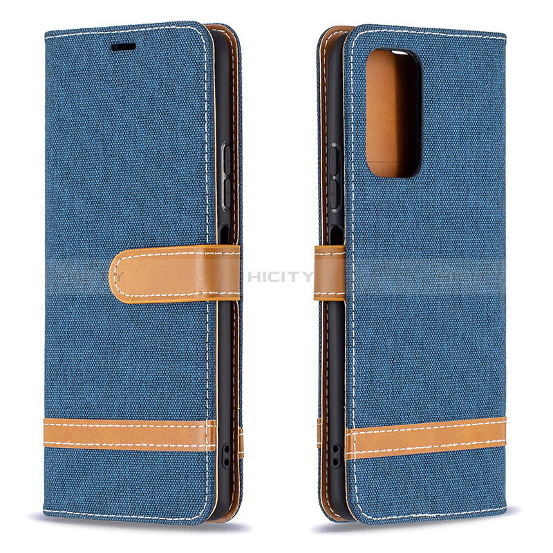 Handytasche Stand Schutzhülle Flip Leder Hülle B16F für Xiaomi Redmi Note 10 Pro 4G Königs Blau Plus