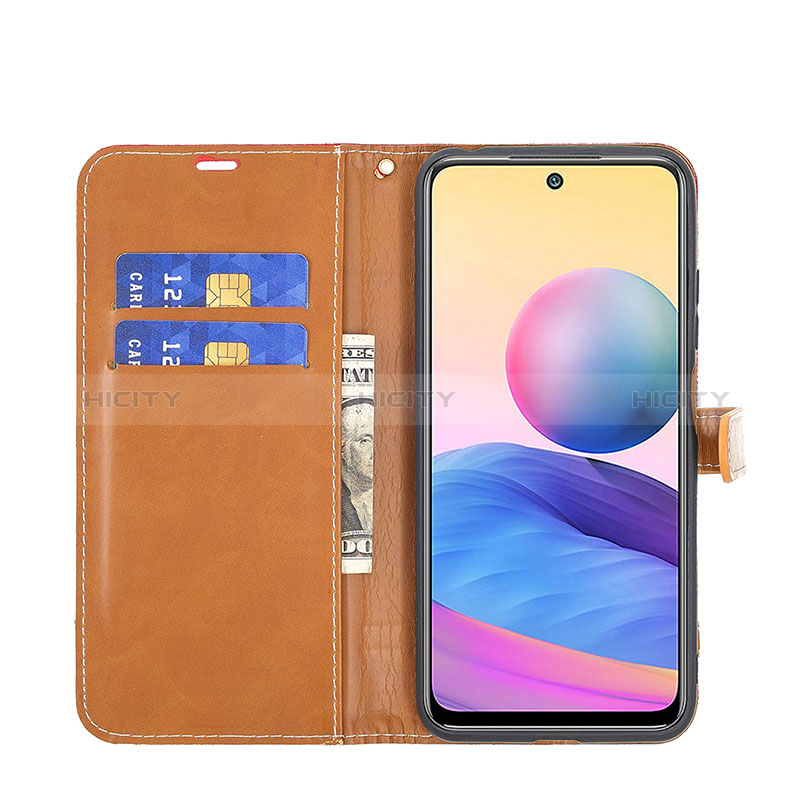 Handytasche Stand Schutzhülle Flip Leder Hülle B16F für Xiaomi Redmi Note 10T 5G groß