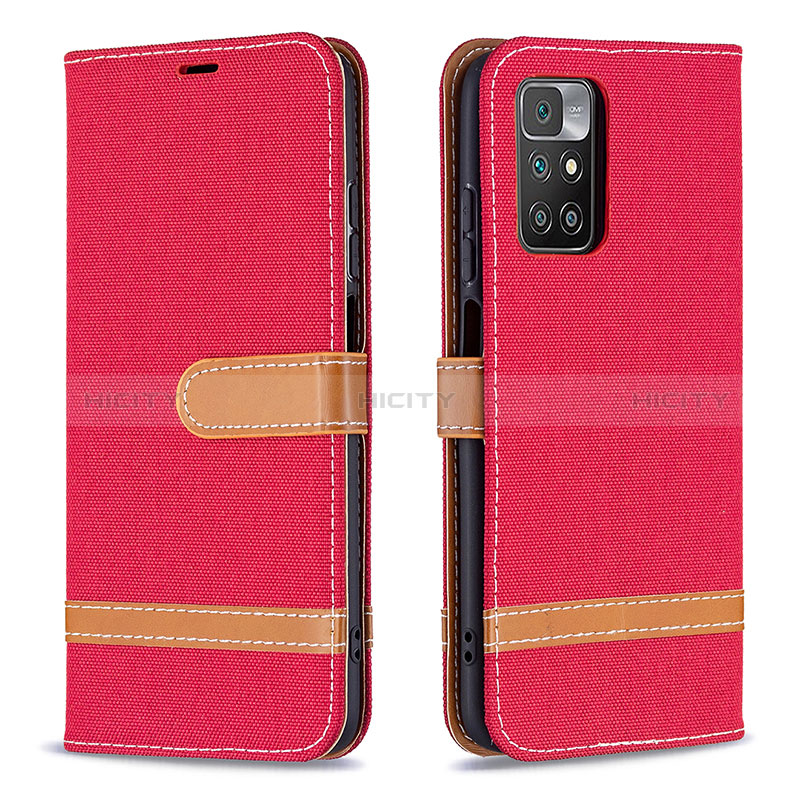 Handytasche Stand Schutzhülle Flip Leder Hülle B16F für Xiaomi Redmi Note 11 4G (2021) Rot Plus