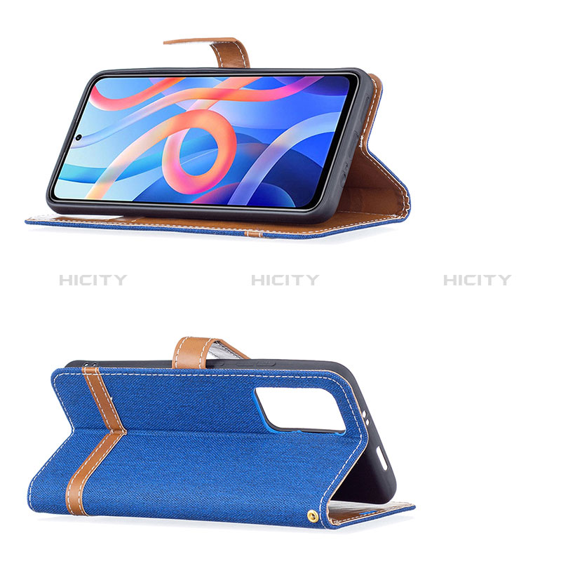 Handytasche Stand Schutzhülle Flip Leder Hülle B16F für Xiaomi Redmi Note 11 5G groß