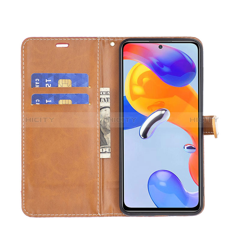 Handytasche Stand Schutzhülle Flip Leder Hülle B16F für Xiaomi Redmi Note 11 Pro 4G