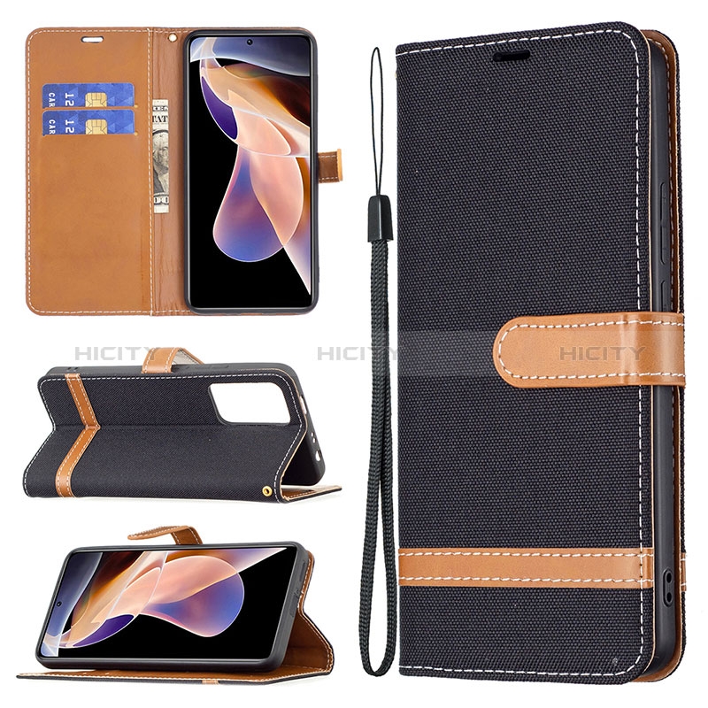 Handytasche Stand Schutzhülle Flip Leder Hülle B16F für Xiaomi Redmi Note 11 Pro+ Plus 5G groß