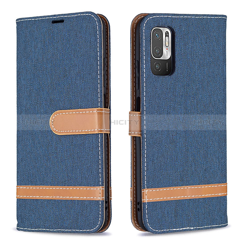 Handytasche Stand Schutzhülle Flip Leder Hülle B16F für Xiaomi Redmi Note 11 SE 5G Königs Blau