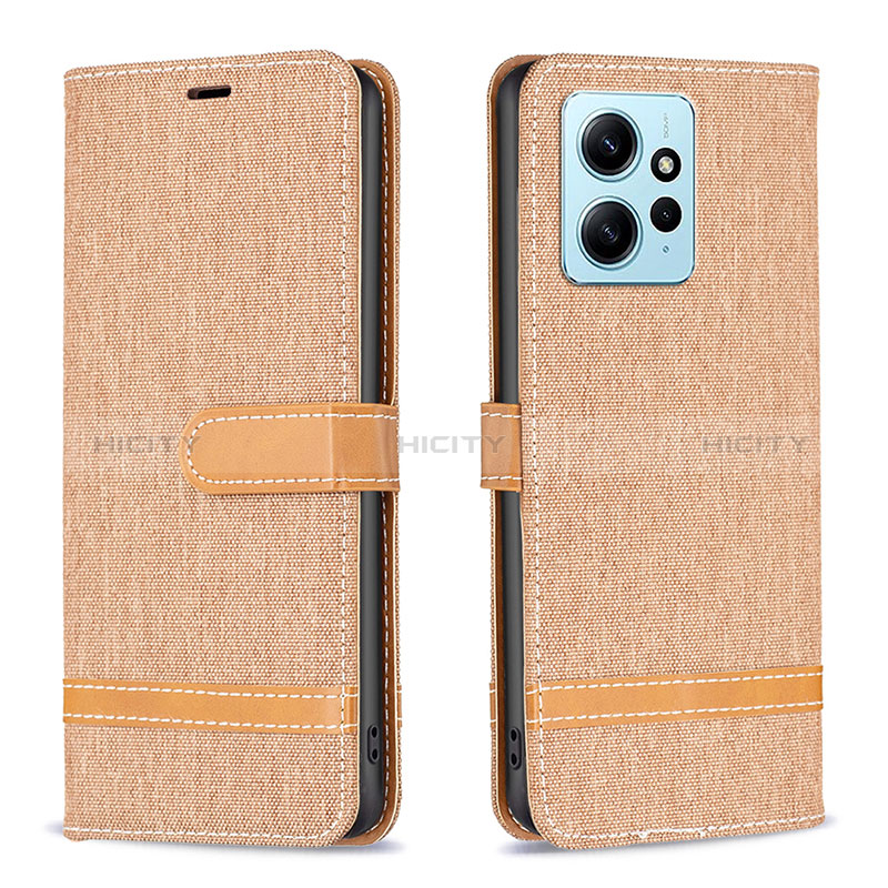 Handytasche Stand Schutzhülle Flip Leder Hülle B16F für Xiaomi Redmi Note 12 4G Gold Plus