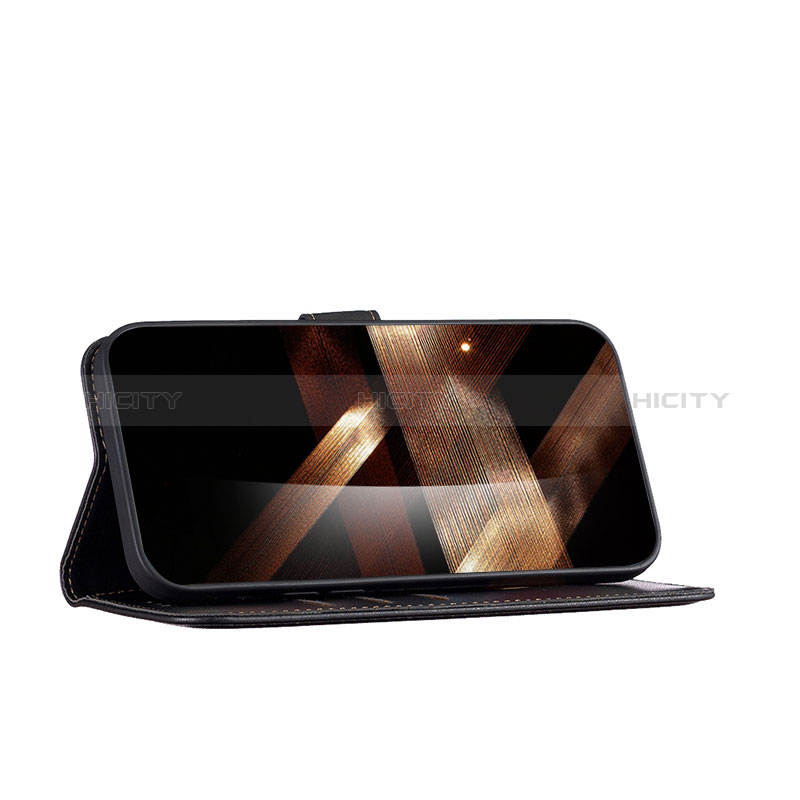 Handytasche Stand Schutzhülle Flip Leder Hülle B17F für Motorola Moto G Play (2023) groß