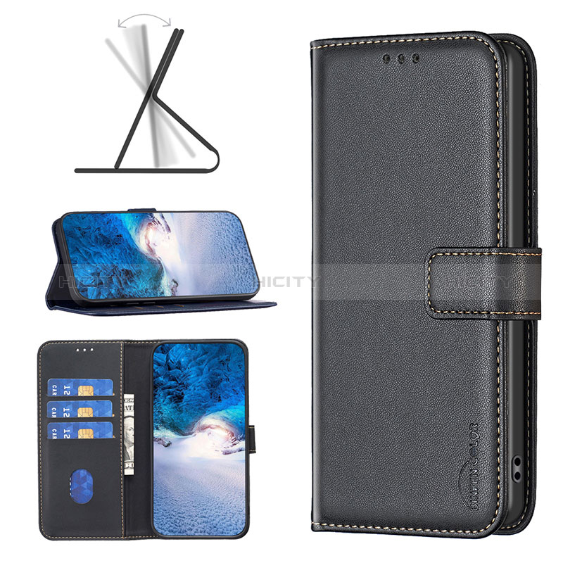 Handytasche Stand Schutzhülle Flip Leder Hülle B17F für Realme V50 5G