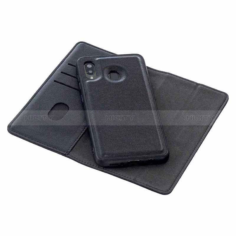 Handytasche Stand Schutzhülle Flip Leder Hülle B17F für Samsung Galaxy A20 groß