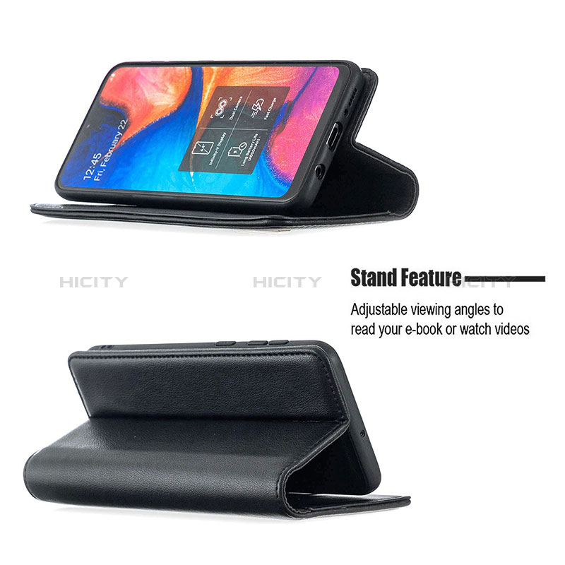 Handytasche Stand Schutzhülle Flip Leder Hülle B17F für Samsung Galaxy A20 groß