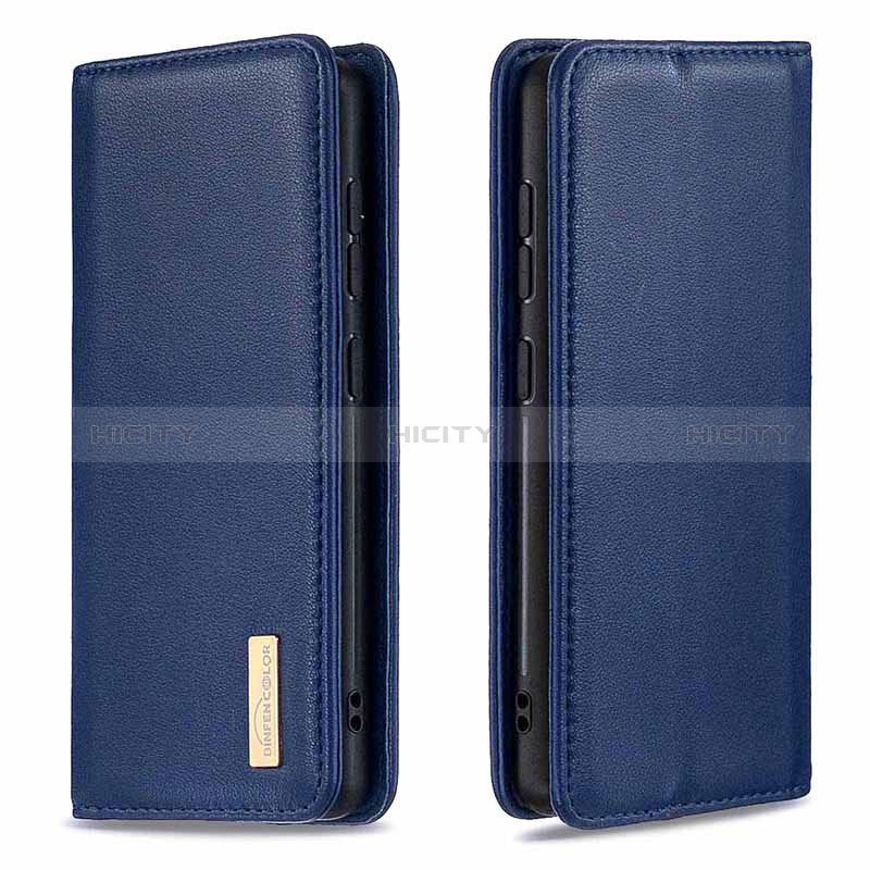 Handytasche Stand Schutzhülle Flip Leder Hülle B17F für Samsung Galaxy A20 Blau