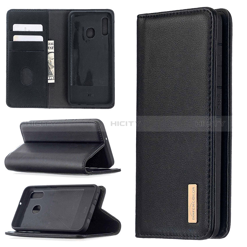 Handytasche Stand Schutzhülle Flip Leder Hülle B17F für Samsung Galaxy A20e groß