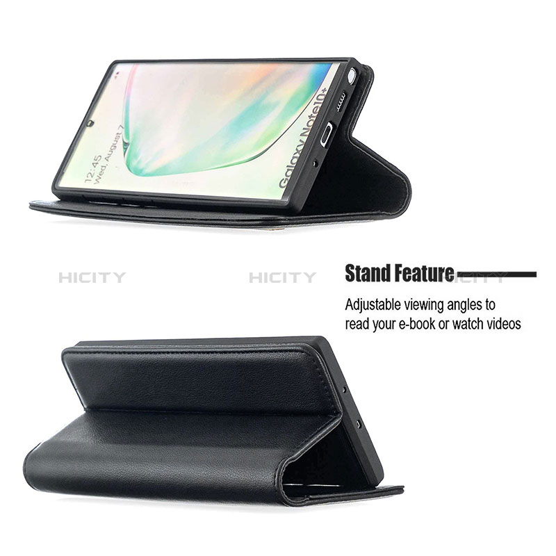 Handytasche Stand Schutzhülle Flip Leder Hülle B17F für Samsung Galaxy Note 10 Plus 5G groß