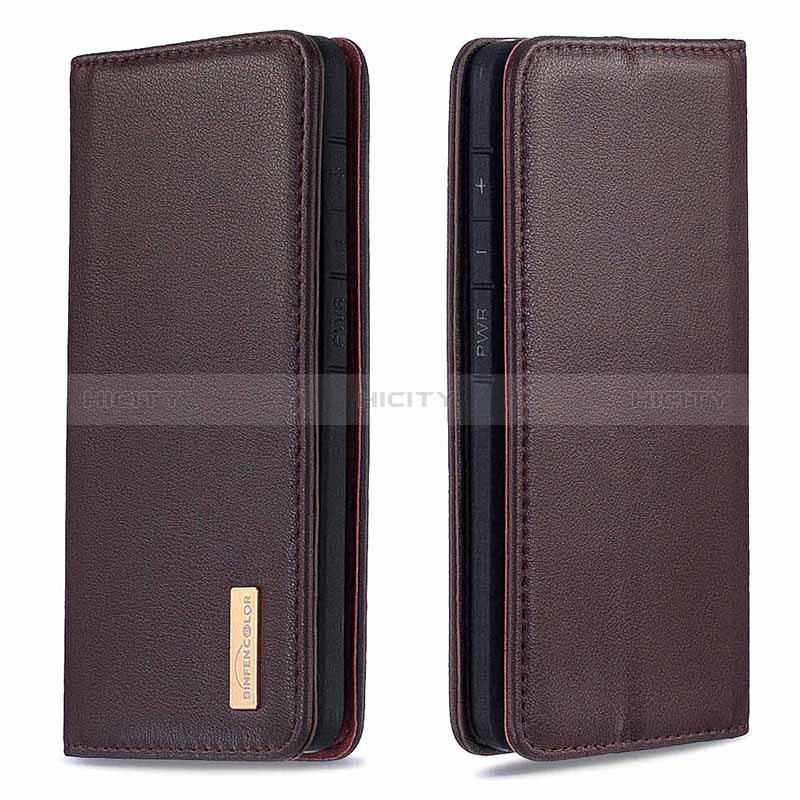 Handytasche Stand Schutzhülle Flip Leder Hülle B17F für Samsung Galaxy S20 Ultra 5G Braun