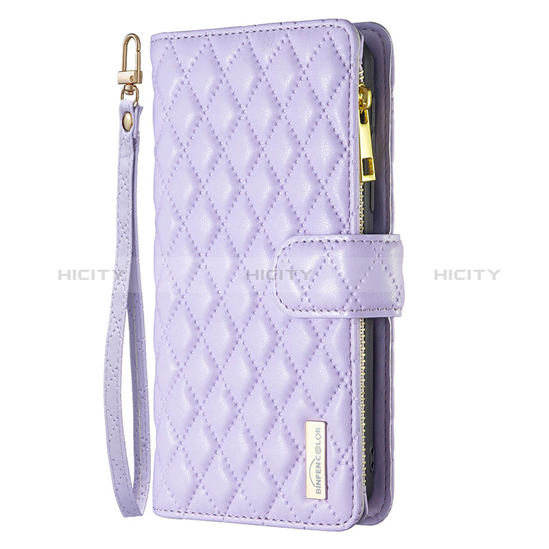 Handytasche Stand Schutzhülle Flip Leder Hülle B18F für Oppo A2 5G Violett