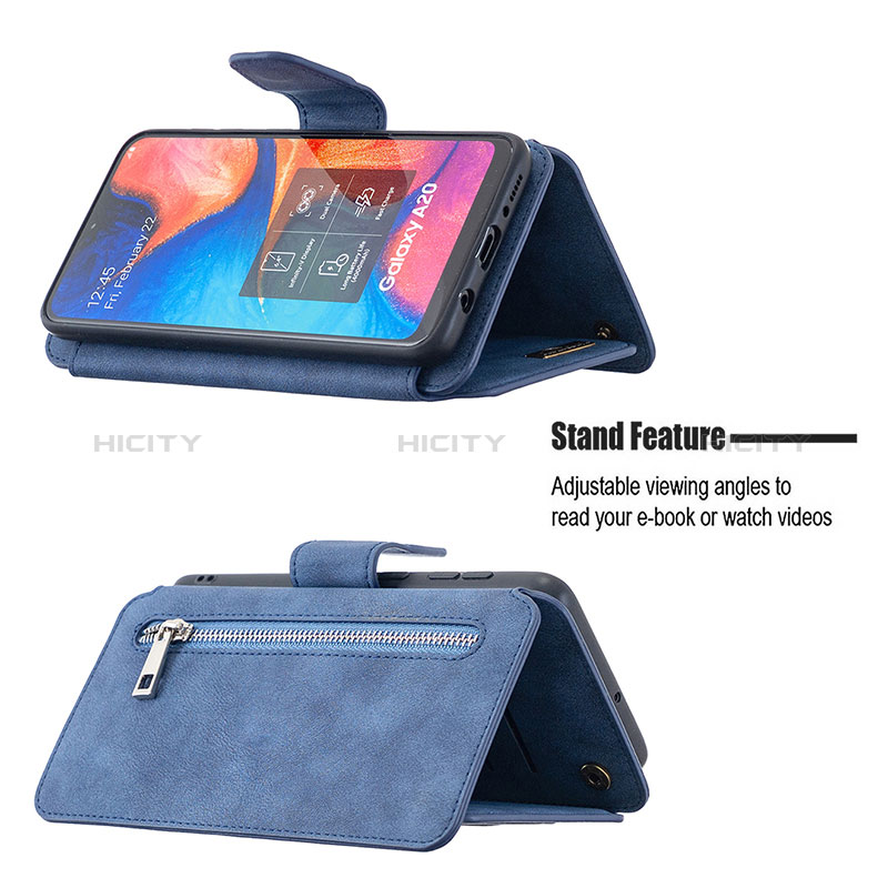 Handytasche Stand Schutzhülle Flip Leder Hülle B18F für Samsung Galaxy A20