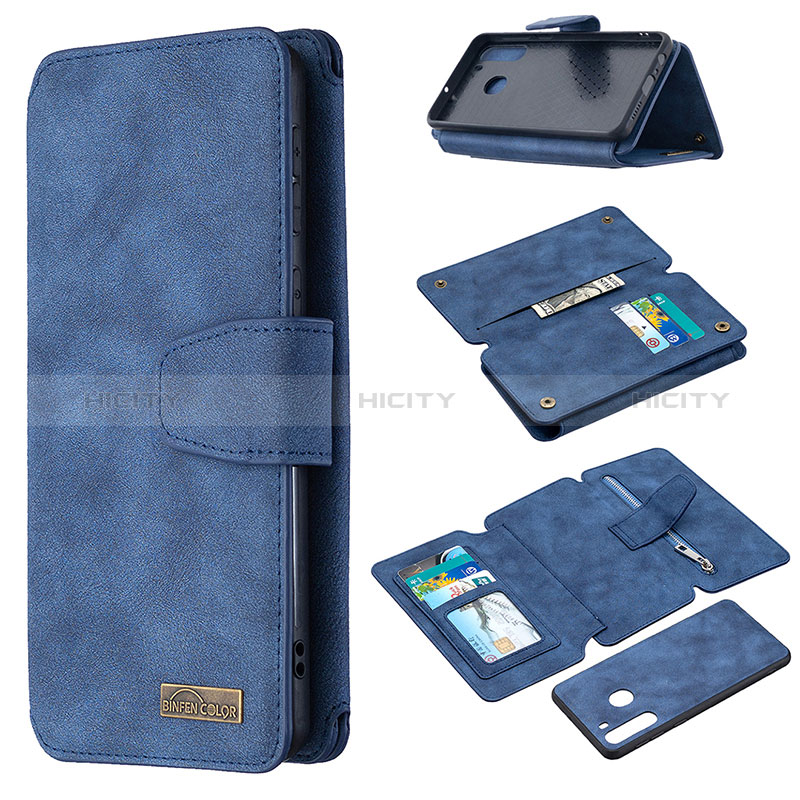 Handytasche Stand Schutzhülle Flip Leder Hülle B18F für Samsung Galaxy A21