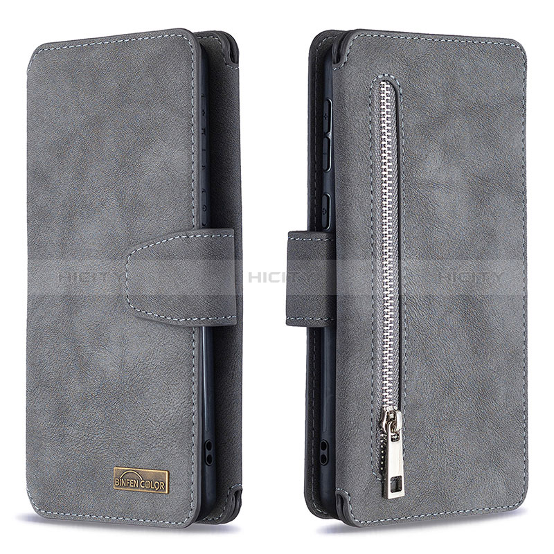 Handytasche Stand Schutzhülle Flip Leder Hülle B18F für Samsung Galaxy A21 groß