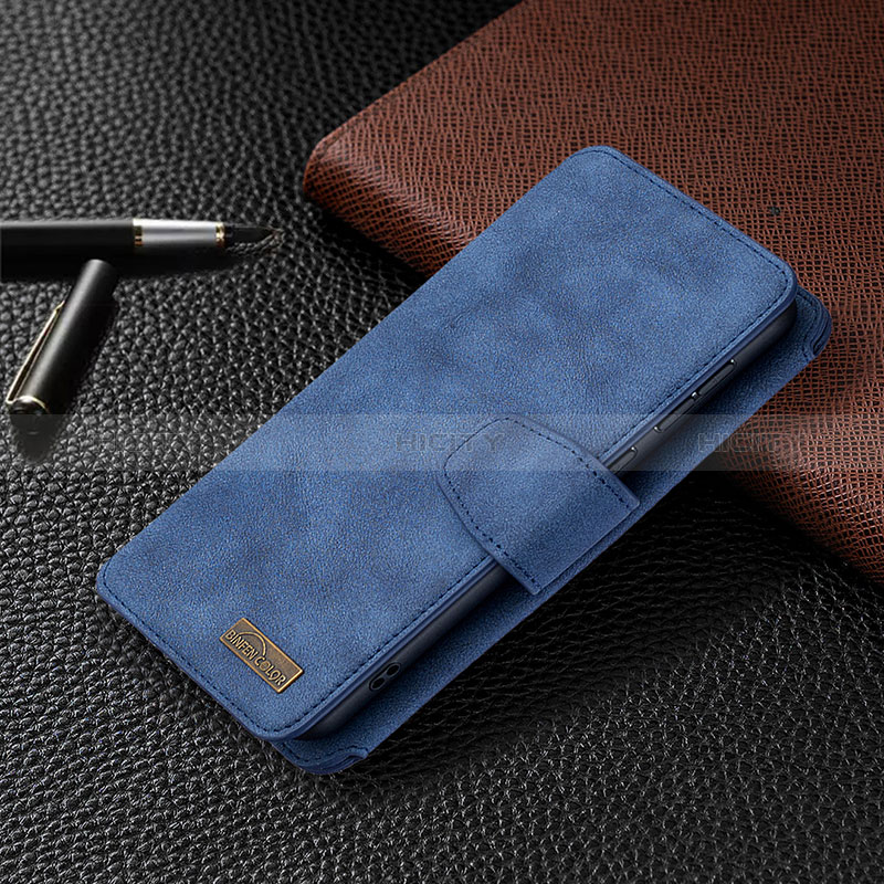 Handytasche Stand Schutzhülle Flip Leder Hülle B18F für Samsung Galaxy A50S groß