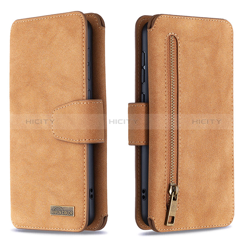 Handytasche Stand Schutzhülle Flip Leder Hülle B18F für Samsung Galaxy A50S groß