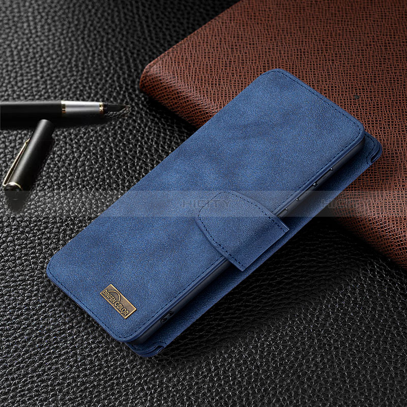 Handytasche Stand Schutzhülle Flip Leder Hülle B18F für Samsung Galaxy A71 5G groß