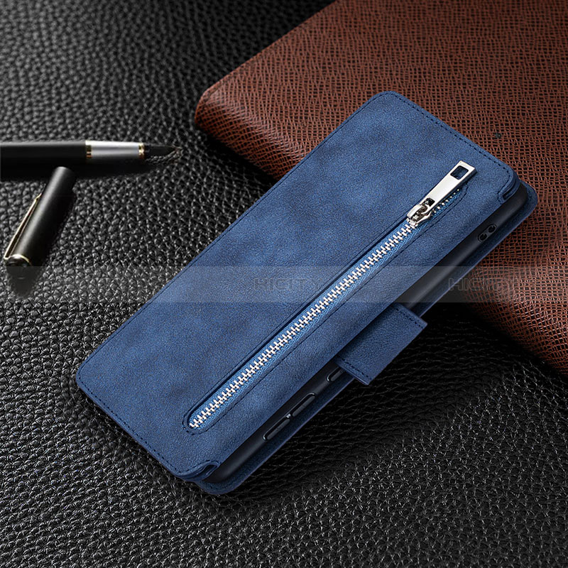 Handytasche Stand Schutzhülle Flip Leder Hülle B18F für Samsung Galaxy A71 5G groß