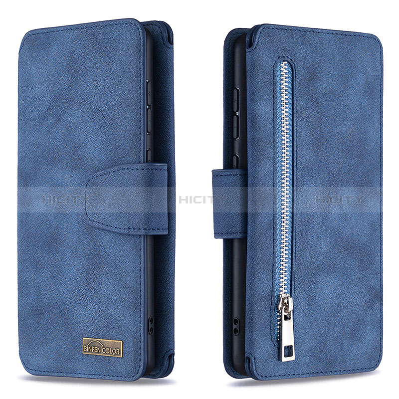 Handytasche Stand Schutzhülle Flip Leder Hülle B18F für Samsung Galaxy A71 5G groß