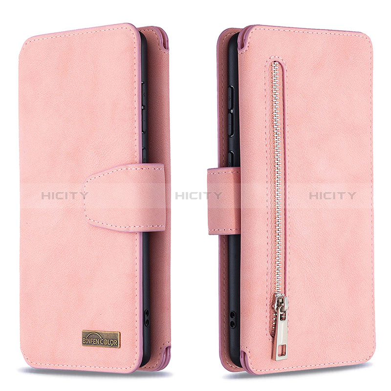 Handytasche Stand Schutzhülle Flip Leder Hülle B18F für Samsung Galaxy A71 5G groß