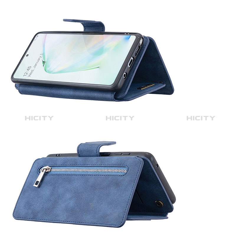 Handytasche Stand Schutzhülle Flip Leder Hülle B18F für Samsung Galaxy A81