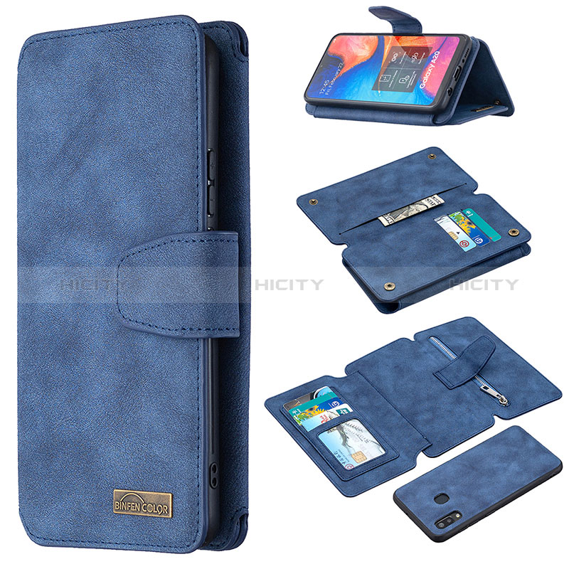 Handytasche Stand Schutzhülle Flip Leder Hülle B18F für Samsung Galaxy M10S