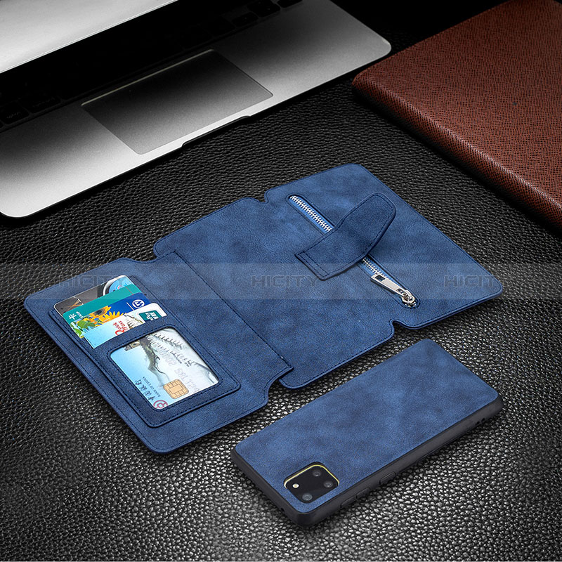 Handytasche Stand Schutzhülle Flip Leder Hülle B18F für Samsung Galaxy M60s groß