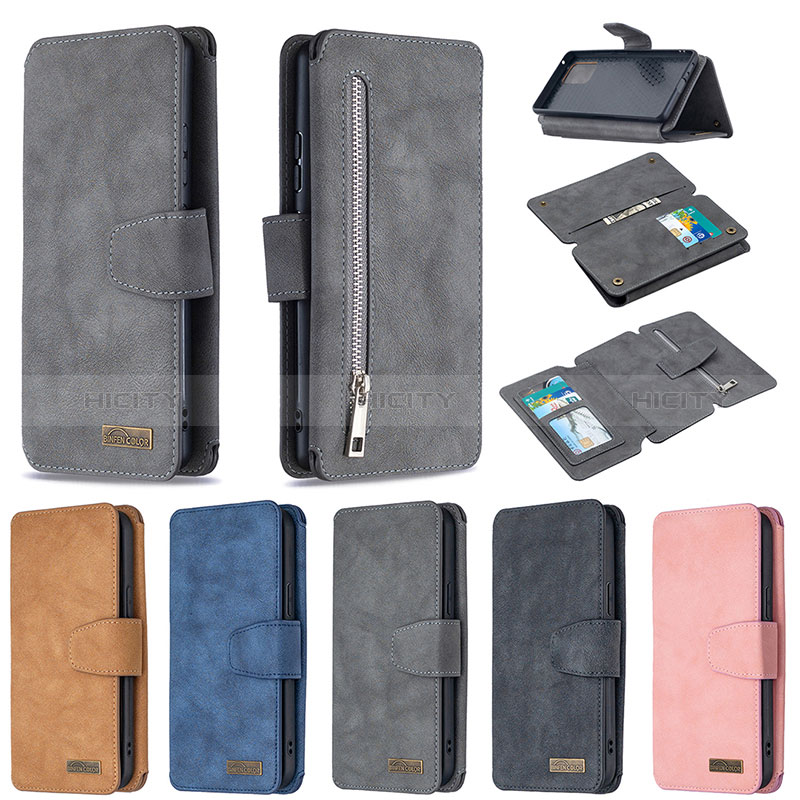 Handytasche Stand Schutzhülle Flip Leder Hülle B18F für Samsung Galaxy M80S groß