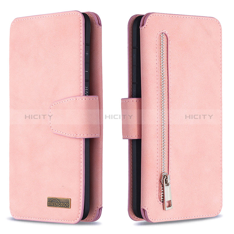 Handytasche Stand Schutzhülle Flip Leder Hülle B18F für Samsung Galaxy S20 Plus Rosegold