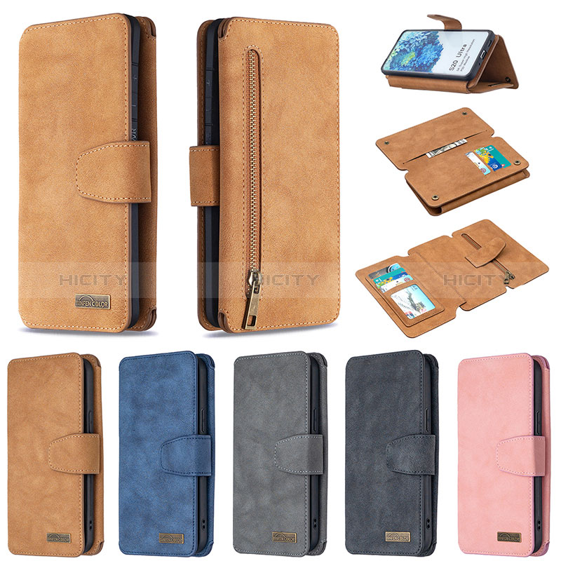 Handytasche Stand Schutzhülle Flip Leder Hülle B18F für Samsung Galaxy S20 Ultra 5G