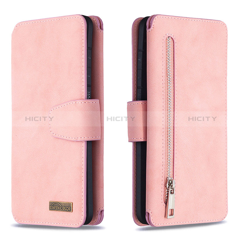 Handytasche Stand Schutzhülle Flip Leder Hülle B18F für Samsung Galaxy S20 Ultra 5G Rosegold Plus