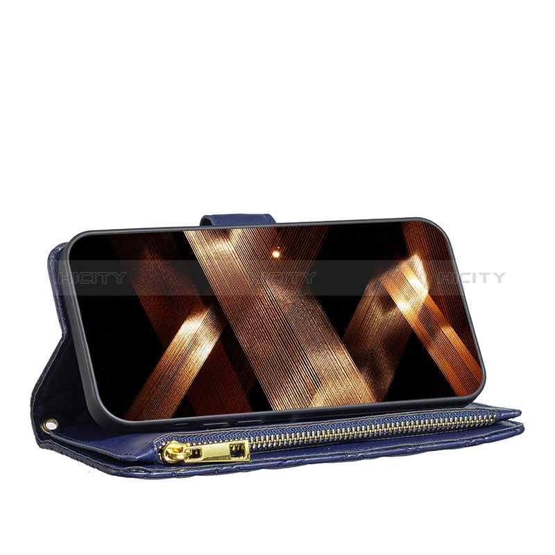 Handytasche Stand Schutzhülle Flip Leder Hülle B18F für Xiaomi Redmi 12 4G groß