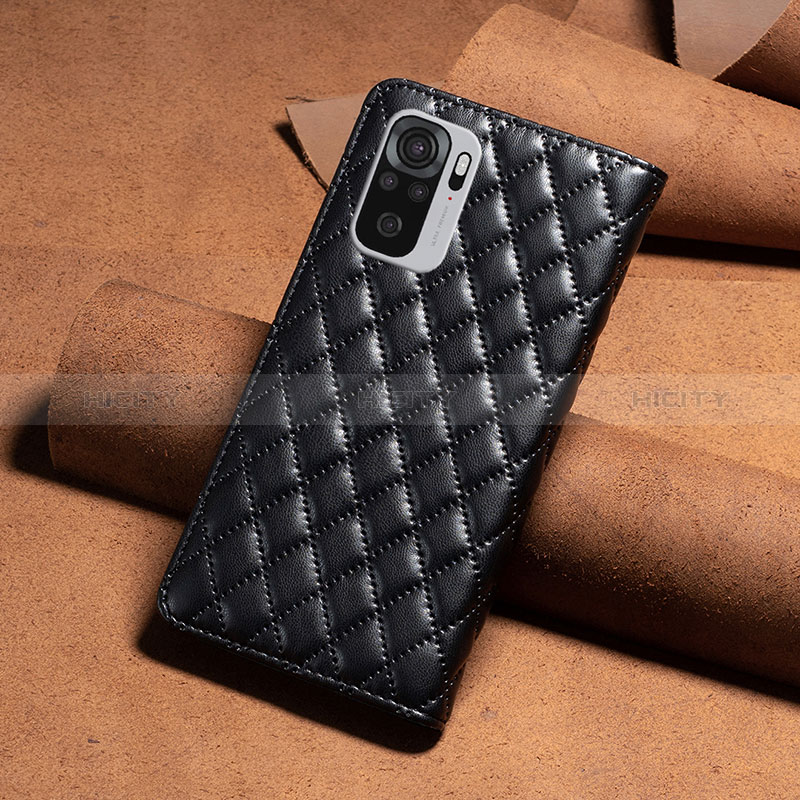 Handytasche Stand Schutzhülle Flip Leder Hülle B19F für Xiaomi Redmi Note 10 4G groß