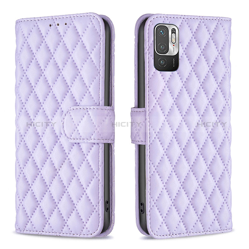 Handytasche Stand Schutzhülle Flip Leder Hülle B19F für Xiaomi Redmi Note 10 5G Violett Plus