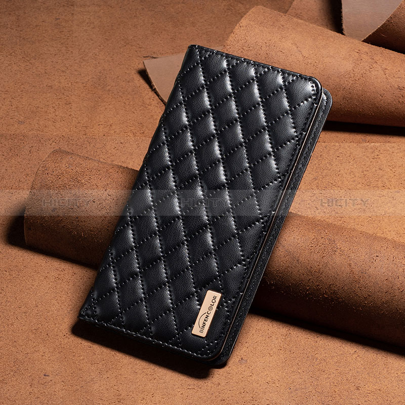 Handytasche Stand Schutzhülle Flip Leder Hülle B19F für Xiaomi Redmi Note 12 4G Schwarz