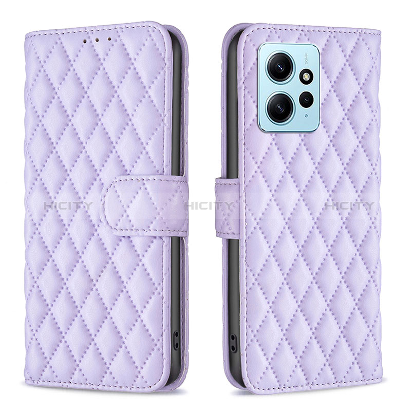 Handytasche Stand Schutzhülle Flip Leder Hülle B20F für Xiaomi Redmi Note 12 4G Violett Plus