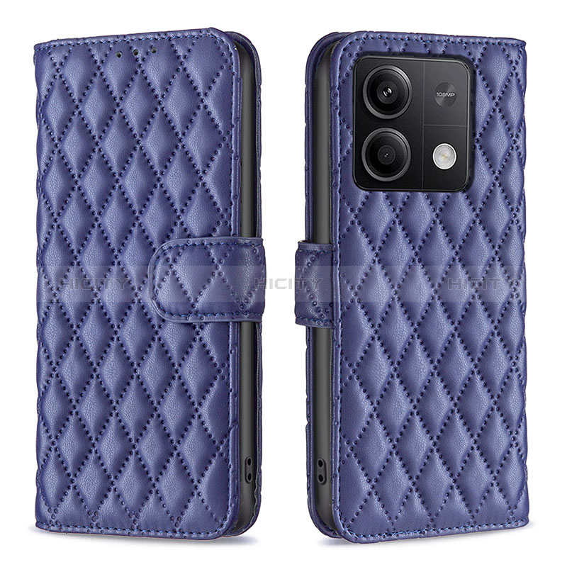 Handytasche Stand Schutzhülle Flip Leder Hülle B20F für Xiaomi Redmi Note 13 5G Blau