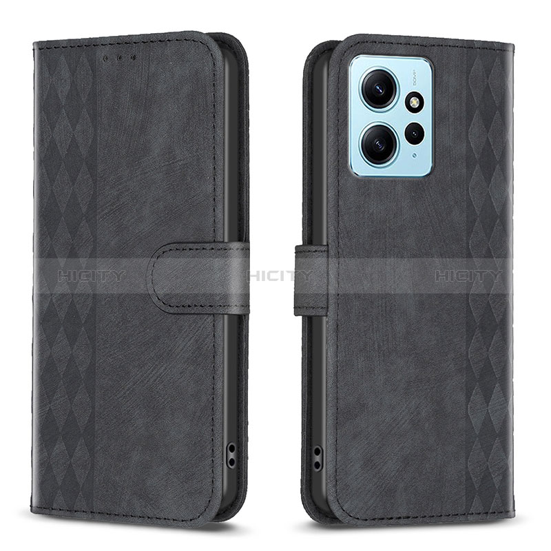 Handytasche Stand Schutzhülle Flip Leder Hülle B21F für Xiaomi Redmi Note 12 4G groß